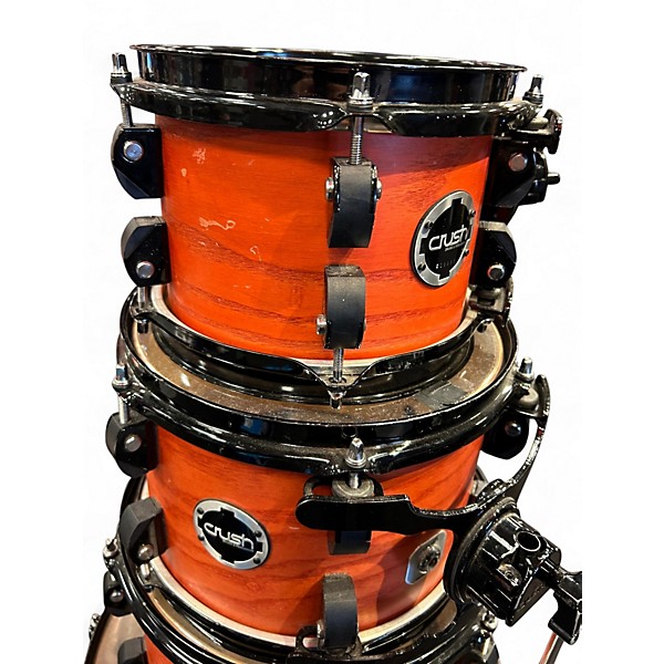 Used Crush Drums & Percussion 5 Piece Chameleon Birch Burnt Orange Drum Kit