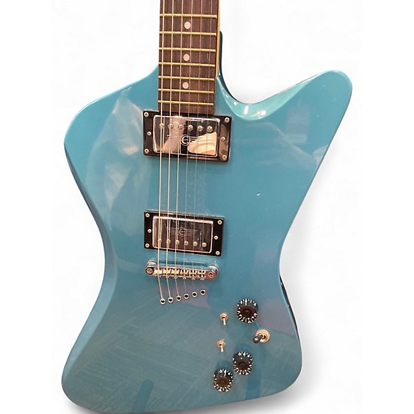 Used 2001 Epiphone SLASHER FX Pelham Blue Solid Body Electric Guitar