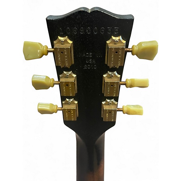 Used 2010 Gibson Les Paul Studio Faded Ebony Solid Body Electric Guitar