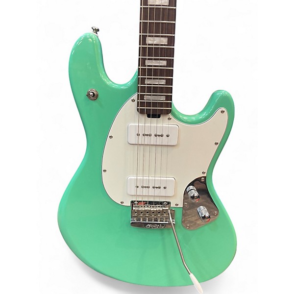 Used Sterling by Music Man SR50X Plus StingRay (P90's) - SURF GREEN Surf Green Solid Body Electric Guitar