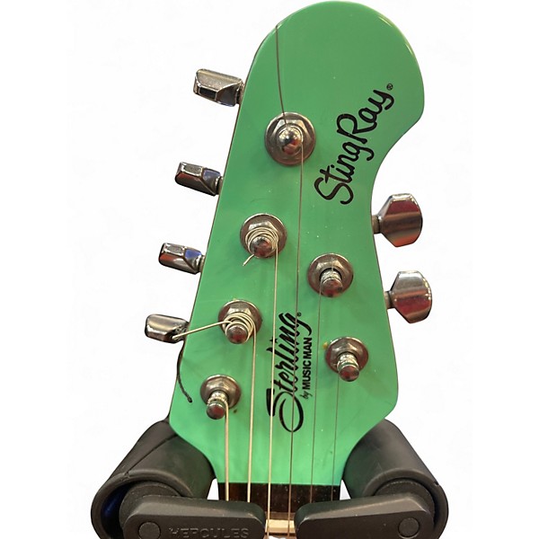 Used Sterling by Music Man SR50X Plus StingRay (P90's) - SURF GREEN Surf Green Solid Body Electric Guitar
