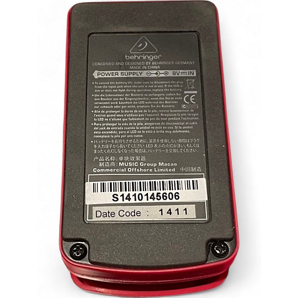 Used Behringer UM300 Ultra Metal Distortion Effect Pedal