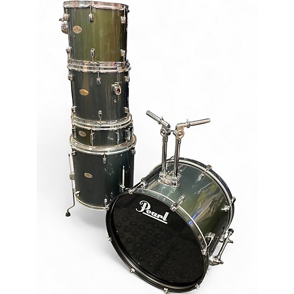 Used Pearl 5 Piece Forum Green Drum Kit