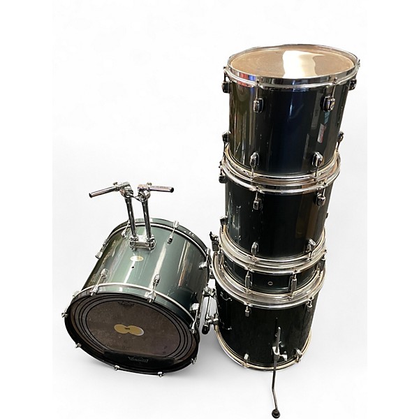 Used Pearl 5 Piece Forum Green Drum Kit