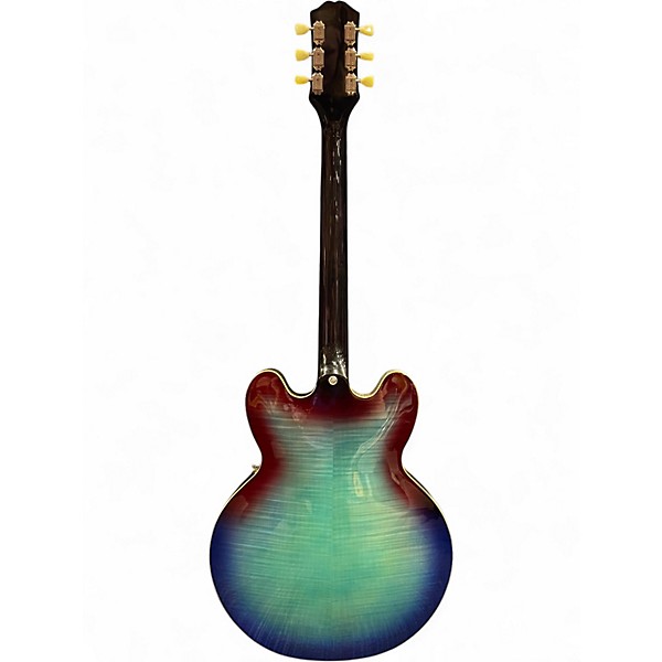 Used Epiphone Inspired by Gibson ES335 Figured Blueberry Burst Hollow Body Electric Guitar