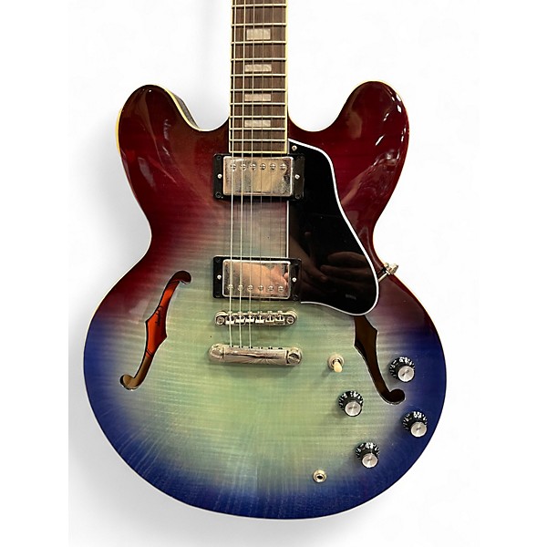Used Epiphone Inspired by Gibson ES335 Figured Blueberry Burst Hollow Body Electric Guitar