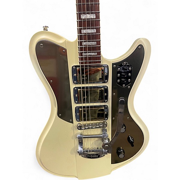 Used Schecter Guitar Research Ultra III Cream Solid Body Electric Guitar