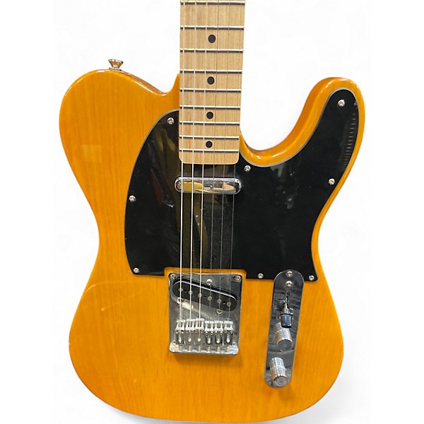 Used Squier Affinity Telecaster Natural Solid Body Electric Guitar