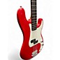 Used Squier Affinity Precision Bass Flat Red Electric Bass Guitar