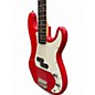 Used Squier Affinity Precision Bass Flat Red Electric Bass Guitar