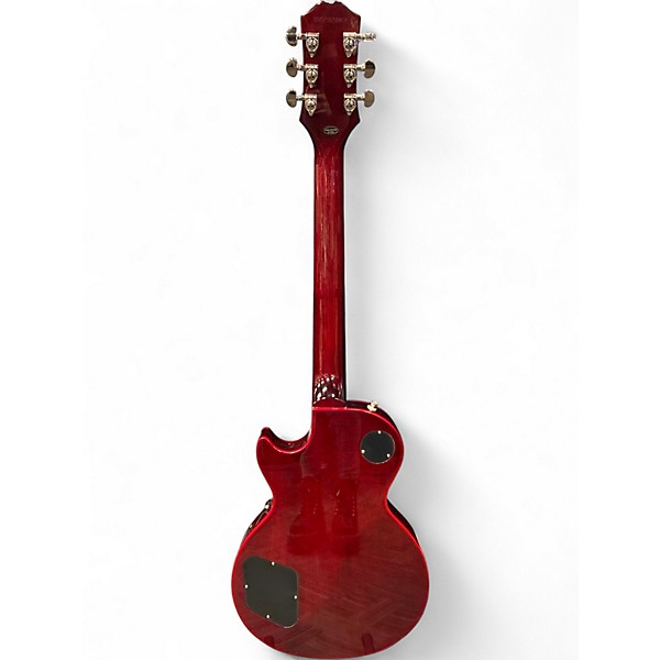 Used Epiphone les paul custom widow Trans Red Solid Body Electric Guitar