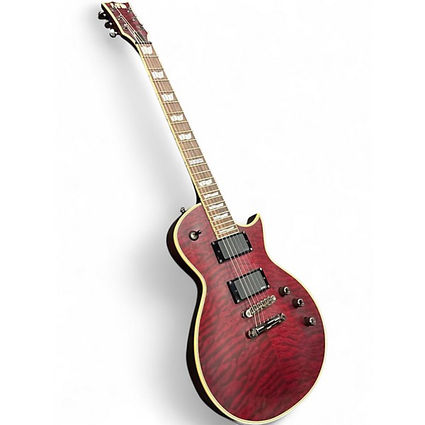 Used 2020s ESP LTD EC401 Trans Red Solid Body Electric Guitar