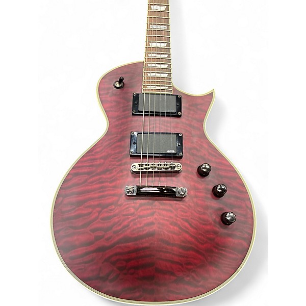 Used 2020s ESP LTD EC401 Trans Red Solid Body Electric Guitar