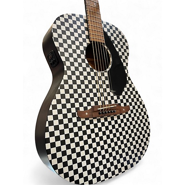 Used Fender Tim Armstrong Hellcat checkerboard Acoustic Electric Guitar