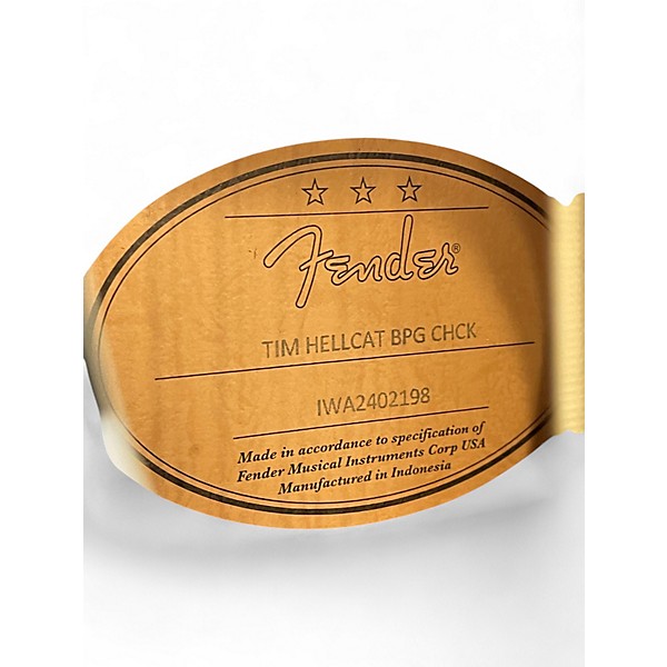 Used Fender Tim Armstrong Hellcat checkerboard Acoustic Electric Guitar