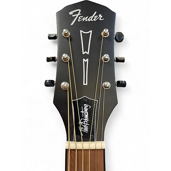 Used Fender Tim Armstrong Hellcat checkerboard Acoustic Electric Guitar