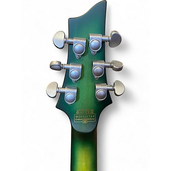 Used Schecter Guitar Research C1 Platinum Green Solid Body Electric Guitar