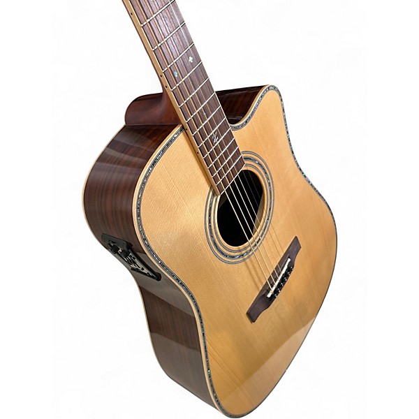 Used Zager ZAD 900 CE Natural Acoustic Electric Guitar