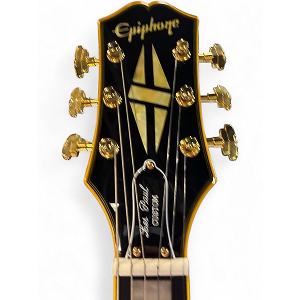 Used Epiphone Joe Bonamassa '59 Les Paul Custom Antique Ebony Solid Body Electric Guitar