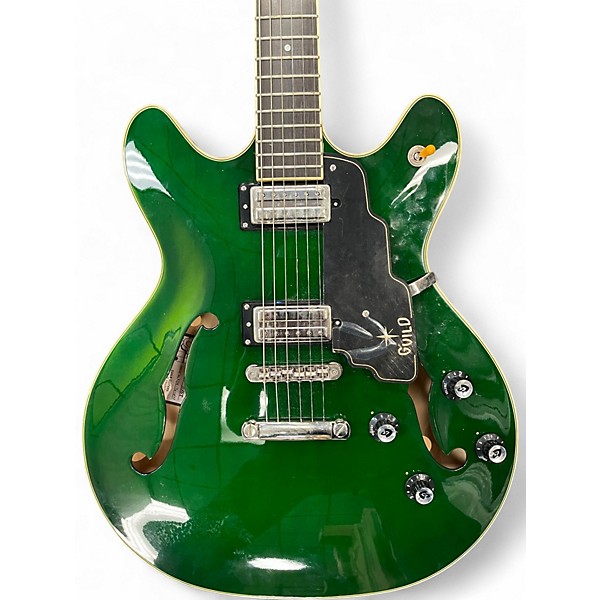 Used Guild SF-IV/ST Green Hollow Body Electric Guitar