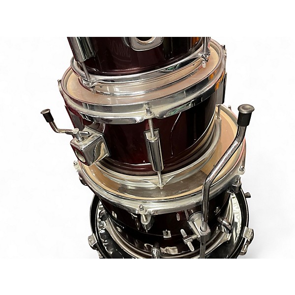 Used Ludwig 5 Piece Accent CS Wine Red Drum Kit