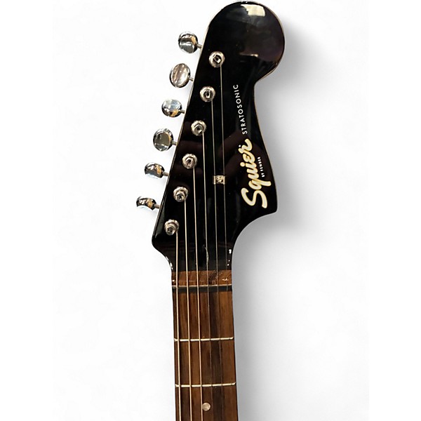 Used Squier STRATOSONIC Vintage Blonde Solid Body Electric Guitar
