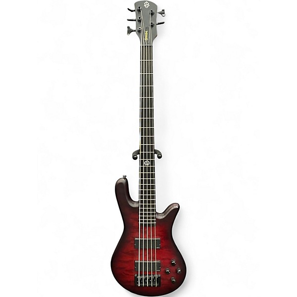 Used Spector NS PULSE 5- STRING Black Cherry Electric Bass Guitar