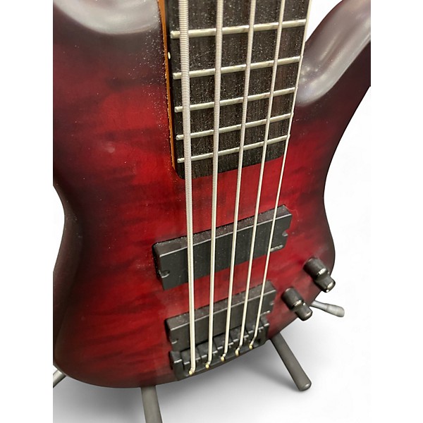 Used Spector NS PULSE 5- STRING Black Cherry Electric Bass Guitar