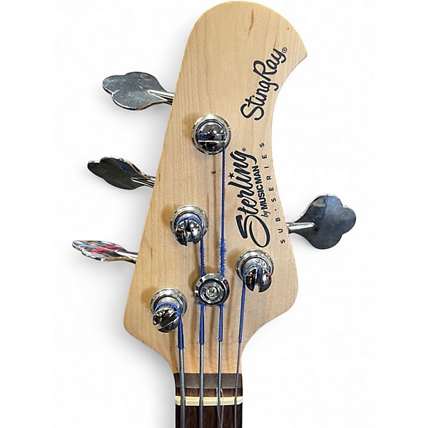 Used Sterling by Music Man Sub 4 Black Electric Bass Guitar