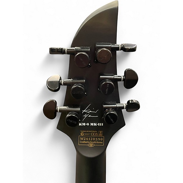 Used Schecter Guitar Research Keith Merrow KM6 MKIII EX Black Baritone Guitars