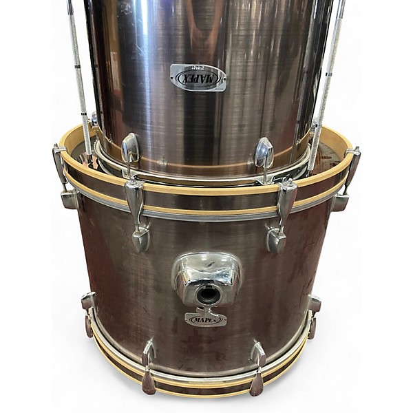 Used Mapex 4 Piece V Series Chrome Silver Drum Kit
