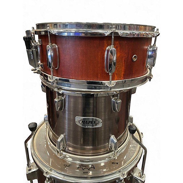 Used Mapex 4 Piece V Series Chrome Silver Drum Kit