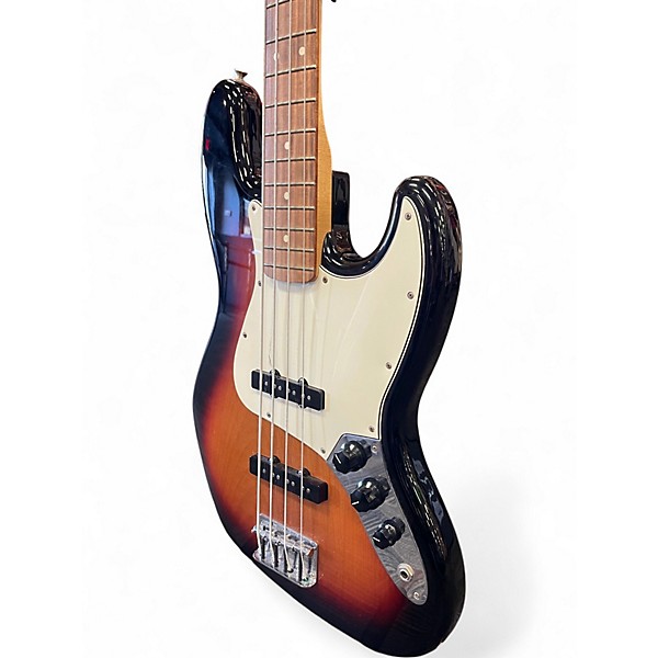 Used Fender Player Jazz Bass 3 Tone Sunburst Electric Bass Guitar