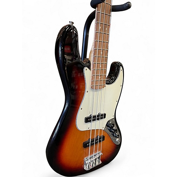 Used Fender Player Jazz Bass 3 Tone Sunburst Electric Bass Guitar