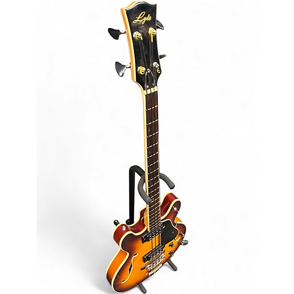 Vintage 1970s Lyle 5120 VIOLIN BURST Electric Bass Guitar