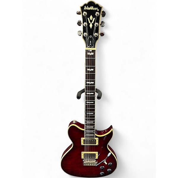 Used Washburn WI-66V Trans Red Solid Body Electric Guitar
