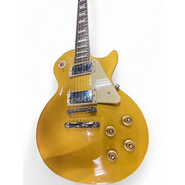 Used 2022 Epiphone Les Paul Standard Gold Top Solid Body Electric Guitar