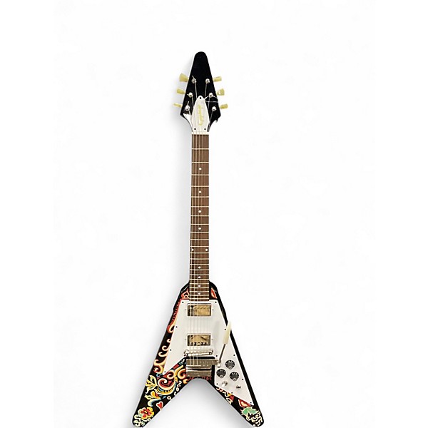 Used Epiphone Jimi Hendrix "Love Drops" Flying V Artwork Solid Body Electric Guitar