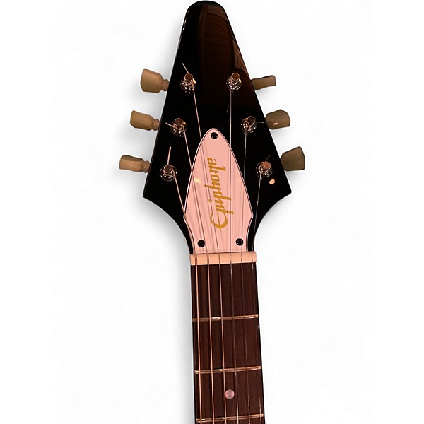 Used Epiphone Jimi Hendrix "Love Drops" Flying V Artwork Solid Body Electric Guitar