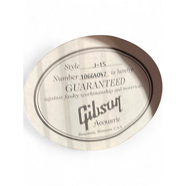 Used 2014 Gibson J15 Natural Acoustic Electric Guitar