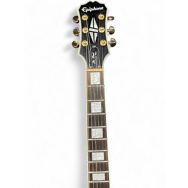 Used Epiphone Les Paul Custom Pro Alpine White Solid Body Electric Guitar