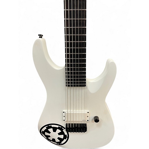 Used ESP LTD Arctic Metal White Solid Body Electric Guitar