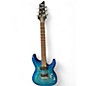 Used Schecter Guitar Research C6 Plus Ocean Blue Burst Solid Body Electric Guitar thumbnail