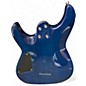Used Schecter Guitar Research C6 Plus Ocean Blue Burst Solid Body Electric Guitar