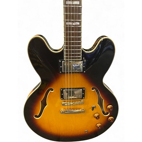 Used 2011 Epiphone Sheraton II Vintage Sunburst Hollow Body Electric Guitar
