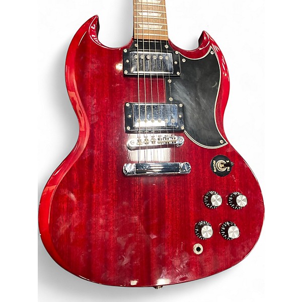 Used Epiphone SG Cherry Solid Body Electric Guitar