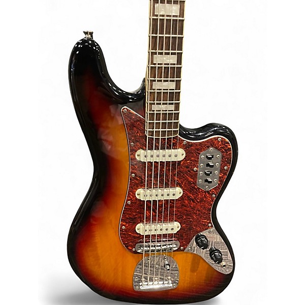 Used Squier CLASSIC VIBE BASS VI 2 Color Sunburst Solid Body Electric Guitar