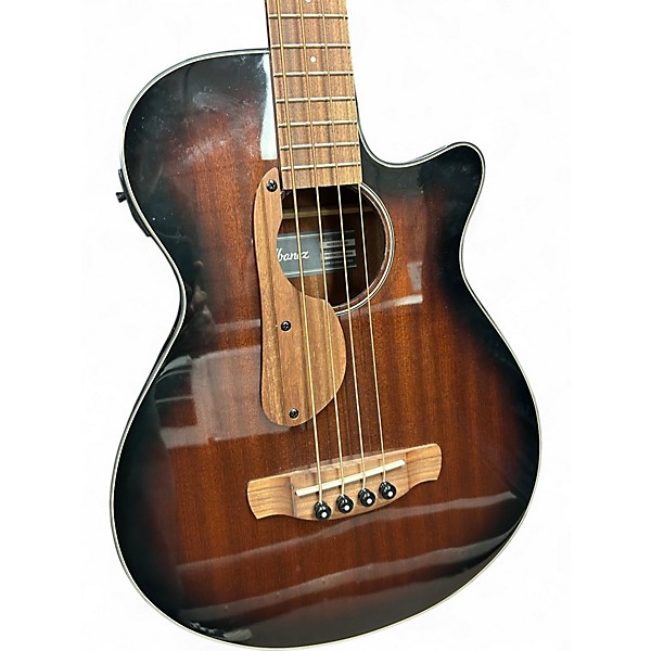 Used Ibanez AEGB24E Natural Acoustic Bass Guitar