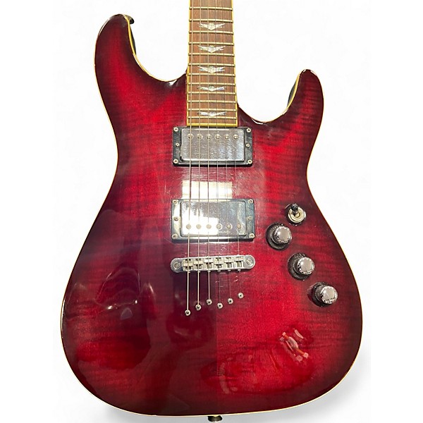 Used Schecter Guitar Research C1 Plus Black Cherry Solid Body Electric Guitar