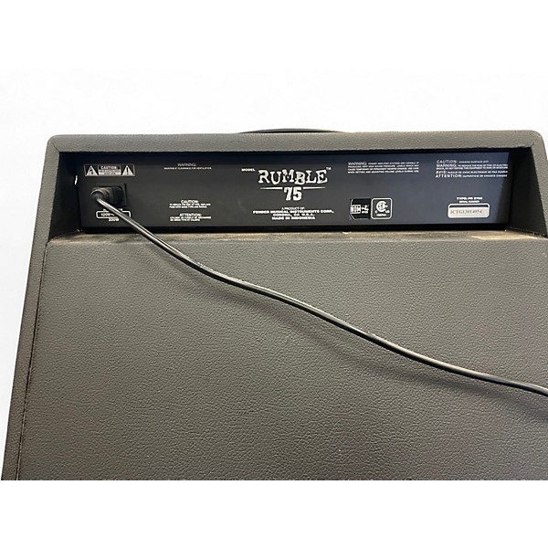 Used Fender Rumble 75 75W 1x12 Bass Combo Amp